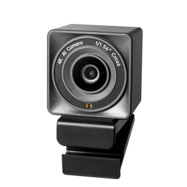 Imagem de Webcam VM50 4K para PC com sensor de 1/4.0 cm, enquadramento IA e foco automático, modo beleza, ultra baixo ruído, leve, controle de gestos zoom 4X, WDR, webcam para transmissão, reunião, jogos