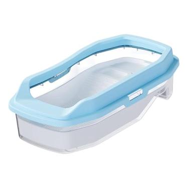 Imagem de Ｂｅｓｇａ Tanque de tartarugas Tanque de répteis, grande espaço com rampa de aquecimento, com alça, aquário de tartarugas Habitat para Eremita, Azul