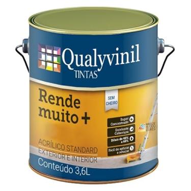 Imagem de Tinta Acrí­lica Qualyvinil Rende Muito + 3,6L - Cinza Escala