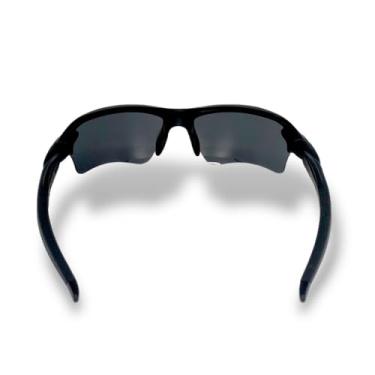 Imagem de Óculos Masculino De Sol Ciclismo Corrida Para Esportes (F. Preta Bc Verm Lente Verm)