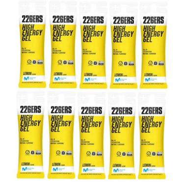 Imagem de Kit com 10 Sachês Gel 226Ers High Energy, Limão