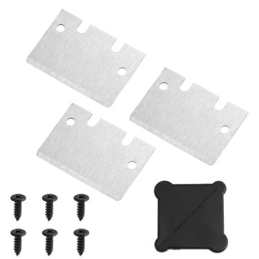 Imagem de 3 raspadores de fogão para impressora 3D para Bambu Lab, substituição de lâminas raspadoras de impressora 3D com 6 parafusos e 2 capas protetoras para manutenção do fogão