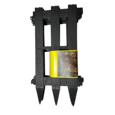 Imagem de Cercado Para Jardim Estilo Madeira | Cerca De ProteçãO Para áReas Externas(Preto,20 Peças - 5.60m)