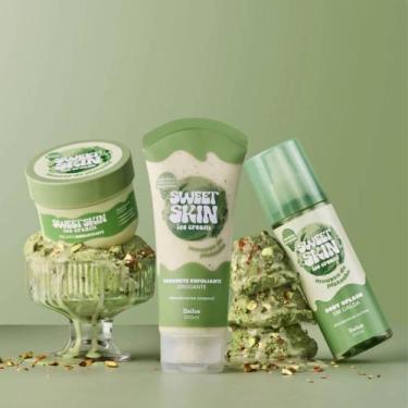 Imagem de Dailus Sweet Skin Kit Mousse Pistache Sabonete Esfoliante + Creme Hidr
