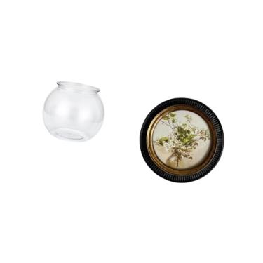 Imagem de Fenteer Aquário Pequeno Transparente, Ornamento Doméstico Transparente, Tigela, Vaso, Mesa, Quarto, Sala de Estar, Decoração de Casa, Resina em, Antigo