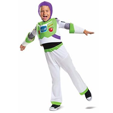 Imagem de Disguise Fantasia oficial de luxo Buzz Lightyear da Disney, macacão de fantasia infantil Buzz Lightyear, fantasia de fantasia de Toy Story, fantasias do Dia Mundial do Livro para meninos M