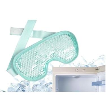Imagem de Máscara Gel Refrescante para os Olhos – Tapa Olho para Dormir Alívio de Inchaço e Olheiras Reutilizável e Dupla Face com Contas de Gel (1 PC)