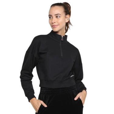 Imagem de Moletom Fila Basic Classic Plus Size Feminino - Preto XGG-Feminino