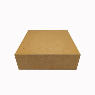 Imagem de Caixa Mdf Cru 40x40x10 Cm Sem Fecho Para Decorar Presente - DF Moraes 