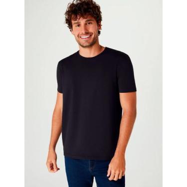 Imagem de Camiseta Hering 4FFZ Masculina Slim Algodão T. P/XXG, G, N10, Preto