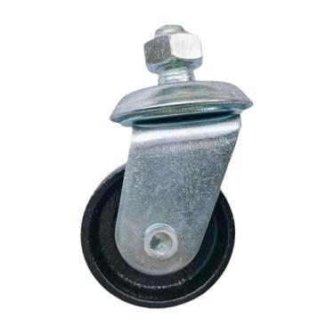 Imagem de KiBcsLic Acessório de rodízio para macaco de chão, estabilidade profissional, metal liso, para substituição de macaco de chão de 3 toneladas e 4, 16mm