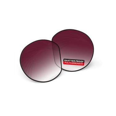Imagem de iLikeo Lentes de reposição de policarbonato PRO+ para óculos de sol Oakley Meta HSTN OW8002 51 mm, Tinta gradiente vermelho vinho Pro+, For Meta HSTN OW8002 51mm Frame