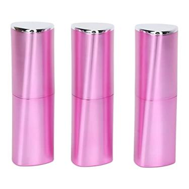 Imagem de Tubos de batom vazios DIY recipiente de bálsamo labial em formato trilateral ferramenta de fabricação de cosméticos para batom DIY lápis de bálsamo labial Material ABS 12,1 mm de