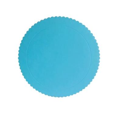 Imagem de Cake Board Tábua para Bolo Prato Bolo 21cm Redondo Festas SilverChef (Azul claro)