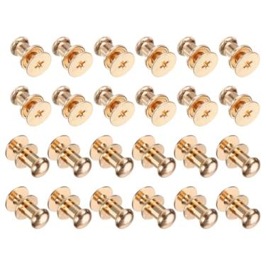 Imagem de 24 peças de mini puxadores redondos de 0,23" x 0,3 polegadas, puxadores de gaveta pequenos, puxadores de armário puxadores para armário de cômoda caixa de joias caixas de presente, ouro