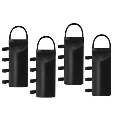 Imagem de Deevoka 4 peças de sacos de peso de cobertura, gazebo de saco de areia resistente para móveis de exterior, abrigo solar instantâneo, tenda de publicidade ao