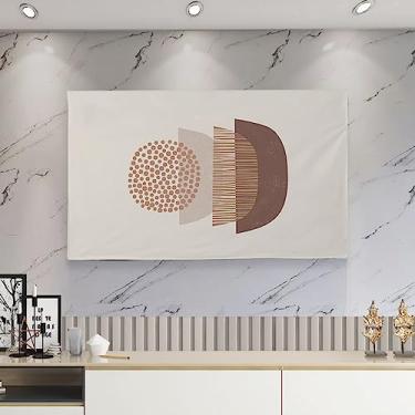 Imagem de Capa de TV Capas contra poeira de TV padrão simples Protetores de tela modernos e macios LED LCD à prova de poeira Televisões Protetor de monitor de computador Arte Pinturas Decorativas - Bege-5||37