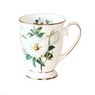 Imagem de Conjunto de Xícaras de Chá Porcelana Marfim Elegante Xícara de Café, Conjuntos de Chá para Adultos Conjunto de Chá de Porcelana Conjuntos de Chá de Cerâmica para Mulheres Conjunto de Chá de Tarde de