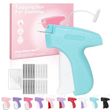 Imagem de Epritliber Pistola de costura para roupas, pistola de etiquetagem para roupas, micro ponto costurado para roupas, fixador rápido de roupas, mini pistola de costura de ponto portátil: 6 agulhas, 2000