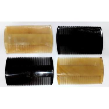 Imagem de Kit 4pçs Pente De Osso - Chifre 8,00cmx5,00cm