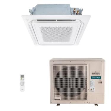 Imagem de Ar-Condicionado Split Cassete 4 Vias Inverter R-32 Fujitsu 35.000 BTUs Quente/Frio 220V Monofásico