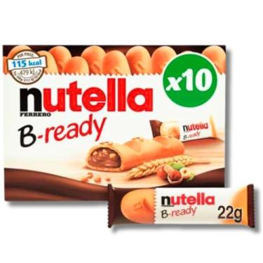 Imagem de Nutella B-ready Biscoitos Wafer Com Creme Nutella kit c/ 10