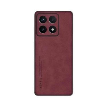 Imagem de Capa Para Xiaomi 14T pro 13T pro 13 Ultra Em Couro De Cordeiro Shell À