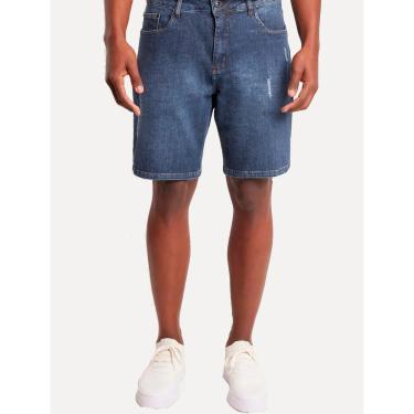 Imagem de Bermuda Aramis Jeans Masculina Denim Escura Azul Escuro-Masculino