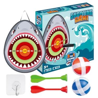 Imagem de Tabuleiro de dardos para crianças, jogo de dardos de bola,Jogos de tabuleiro de dardos com bola pegajosa portátil - Brinquedos esportivos internos, jogos de festa divertidos, jogo de alvo de bola pega