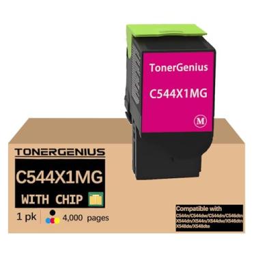 Imagem de C544X1MG Cartuchos de toner magenta para C54 X54 compatíveis com Lexmark C544n C544dw C544dn C546dtn X544dn X544n X544dw X546dtn X548de X548dte Cartuchos de toner 1 pacote com 1 C544X1MG X1MG