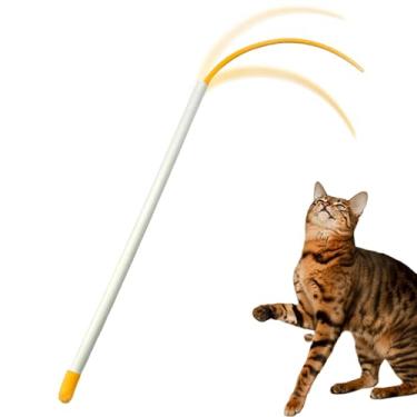Imagem de Shakven Brinquedo teaser para gatos, brinquedo de varinha de gato | Varinhas provocadoras de gato com cauda de rato de 20 polegadas,Vara de brinquedo para gatos, vara de pesca para gatos, brinquedos
