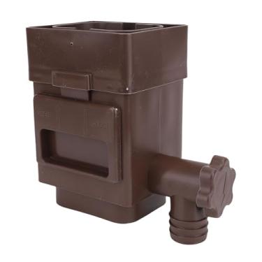 Imagem de SUNGOOYUE Protetor de Filtro de Calha de Calha, Filtro de Tela de de Ampla Compatibilidade para Pátios de Drenagem de Plástico de 3 e 4 Unidades (Marrom)