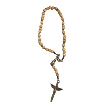 Imagem de Terço São Miguel Arcanjo Com Novena Guia Impresso Em Madeira Espada Do Combate