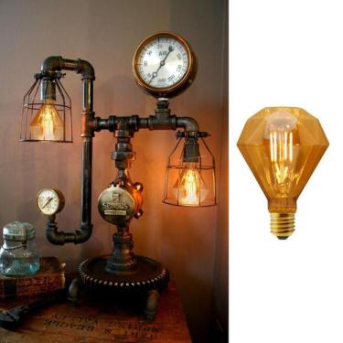 Imagem de Lâmpada Diamante Filamento Led Vintage 4W Bocal Rosca E27 - CBC