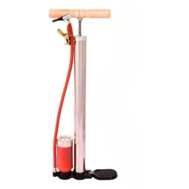 Imagem de Bomba de Encher Pneu, Bomba de Ar Manual com Medidor Pneu Moto Bike Carro