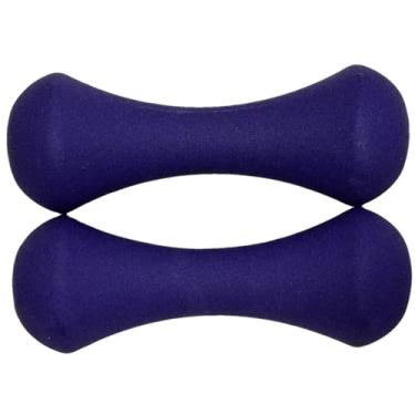 Imagem de Conjunto de 2 halteres femininos - Pesos de mão de neoprene em forma de nascido para mulheres e homens - Ideal para academia em casa, fitness, musculação, pilates, 0,75 kg + 0,75 kg, pares de halteres