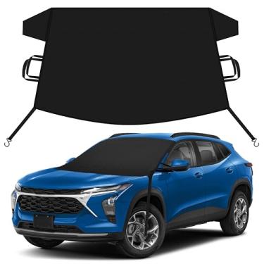 Imagem de EcoNour Capa de neve para carro compatível com Chevrolet Trax | Capa de para-brisa para gelo e neve com tiras de gancho em S | Capa para carro de inverno Oxford 600D resistente, impermeável e