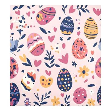 Imagem de Blueangle Capa magnética para lava-louças ovos coloridos de Páscoa, decoração da capa da máquina de lavar louça, adesivos de eletrodomésticos, adesivos de eletrodomésticos, 58 cm C x 66 cm adesivo