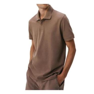 Imagem de Camisa Polo Masculina Hering MC Regular Marrom - N3A7HLEEN-Masculino