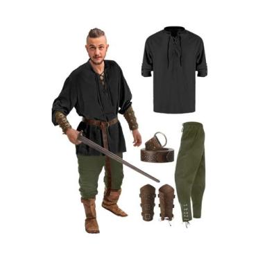 Imagem de Conjunto de Fantasia de Pirata Medieval para Halloween - Acessórios Vi