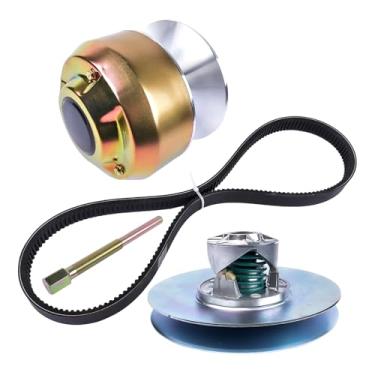 Imagem de Flynsu AM140985 AM140967 Embreagem de acionamento primário e secundário com correia e extrator RE28721 JDG1641 Substituição para John Deere Gator 4X2 6X4, 1200A Bunker and Field
