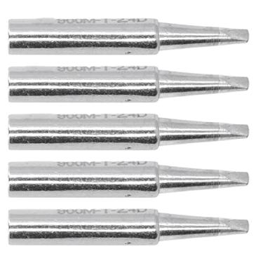 Imagem de Cryfokt Pontas de Ferro de Solda, Rápida Condução de Calor, Juntas de Solda Suaves para Estação de Ferro de 936, 5 Peças de Cobre Série 900m (Tipo plano-2.4D)