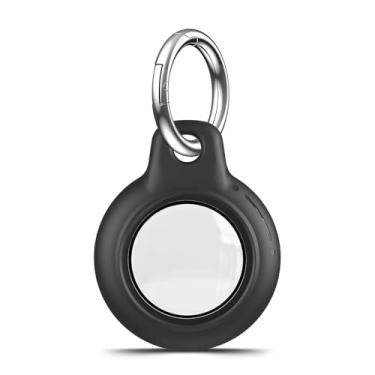 Imagem de MOLOSLEEVE Pacote com 1, 2, 4 unidades à prova d'água para Apple para suporte de AirTag, capa para AirTag com chaveiro, capa rígida à prova de choque e resistente a arranhões para rastreador de itens