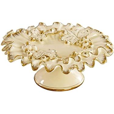 Imagem de YYBOES Cesta de frutas, fruteira, fruteira, moderna, prato de frutas de cerâmica para mesa de jantar, balcão de cozinha, para nozes, doces, frutas decorativas para casa, organizador de frutas, prato