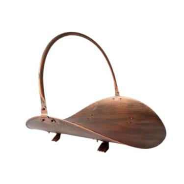 Imagem de Wswqop Suporte para Lenha de Lareira, Estrutura Robusta em Metal, Adequado para Uso Interno E Externo, com Cesto para Lenha.