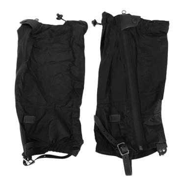 Imagem de Generic Polainas para Pernas Ao Ar Livre, Capas Ajustáveis ​​para Sapatos à Prova de Chuva Com Tiras Resistentes para Pés para Caminhadas, Pesca, Escalada, Polainas para Sapatos Tamanho (Preta)