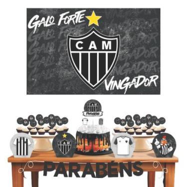 Imagem de Kit festa eco atletico mineiro c/33un - 394030 - piffer