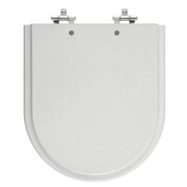 Imagem de Assento Laqueado Riviera Cinza Prata Tampa Para Vaso Celite - Lojarocc