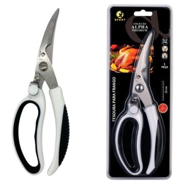 Imagem de Tesoura Culinária Para Frango 23cm Para Ossos Sem Esforço