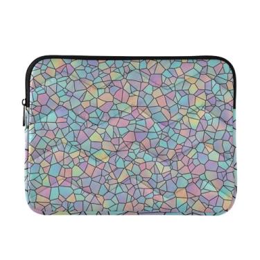 Imagem de Capa protetora de computador durável bolsa de transporte de computador geométrica pastel para notebook mangas médias